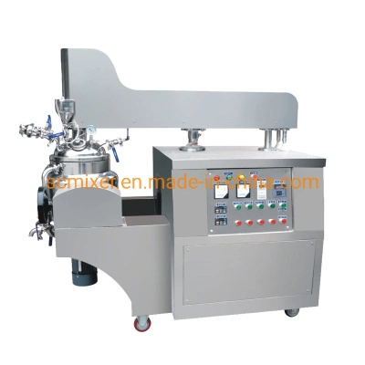 Inclinable 300L Vacuum Emulsifying Machine with Upper Homogenizer