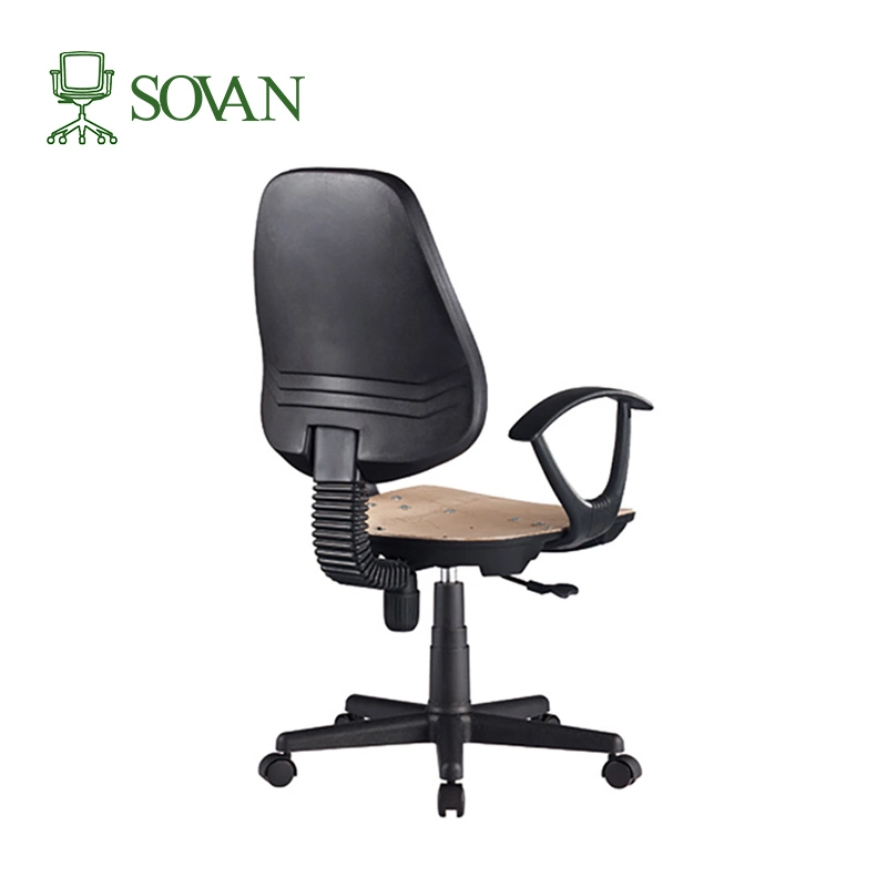 Tela silla de oficina de elevación giratoria Soporte plástico Keel Home Mobiliario Clásico Negro Mayoreo Semi-Productos Fabricación