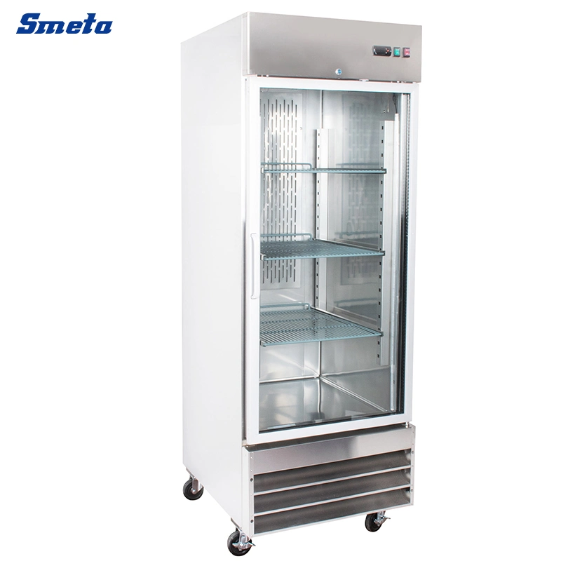 Smad Commercial 115V Kitchen Stainless Steel Solid Door Reach-in Refrigerator
