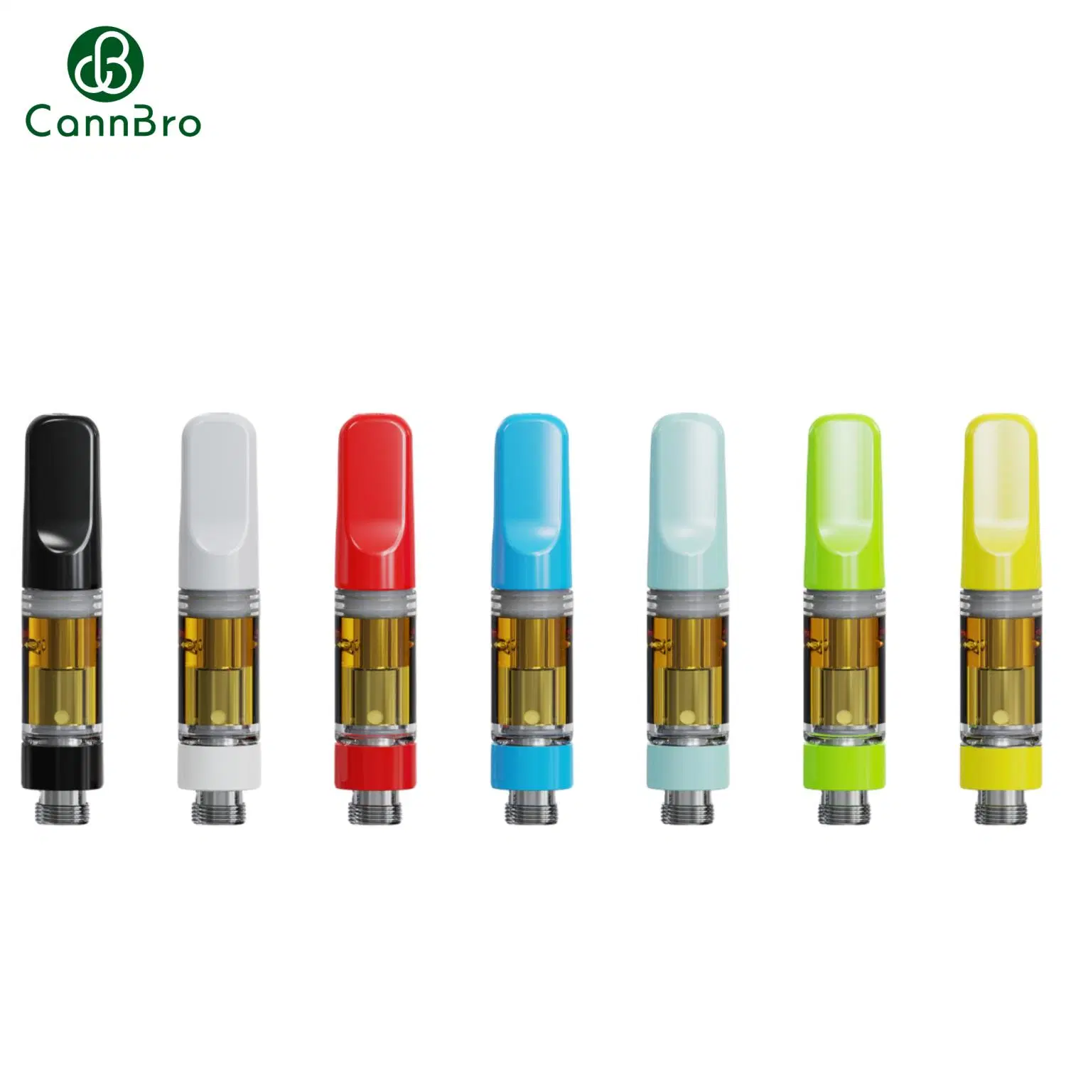 Cannbro Großhandel nachfüllbare Keramik Vollglas Runtz Fryd Wax D8 510 T Packwoods Dabwoods 1ml TKO Einwegverpackungen HHC-Öl Leere Vape Pen Cart-Patrone