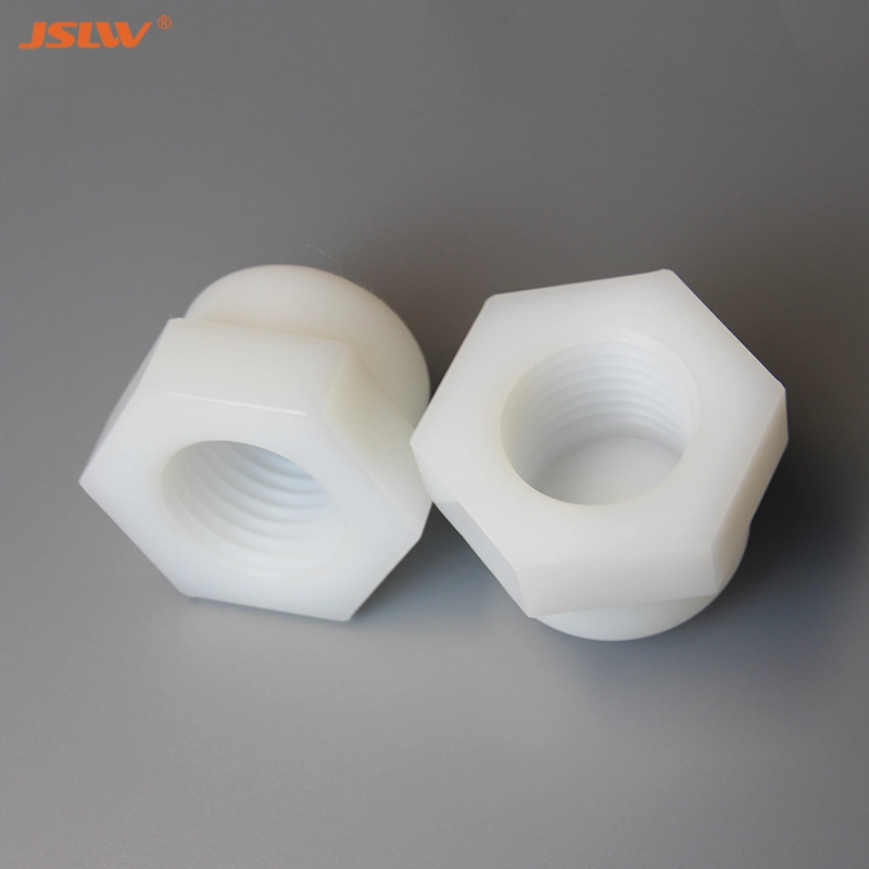 CNC Machining Mc Nylon Plastic Straight Top Knurled Nut /Thin Nut CNC