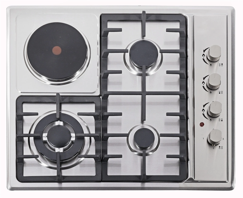 Black Enamel Panel 4 Burners Gas Hob Appliance (JZS4006CBE)