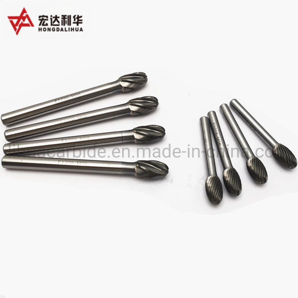 Double Cut Carbide Rotary Burr Set for Die Grinder Bits