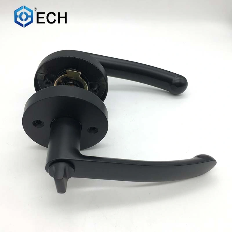 Zinc Alloy Black Satin Nickle Tubular Latch Lever Handle Lock