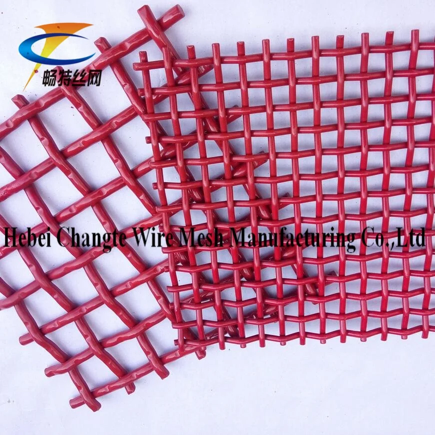 Plain Weave Stainless Steel Carbon Steel 1770MPa Crimped Wire Mesh