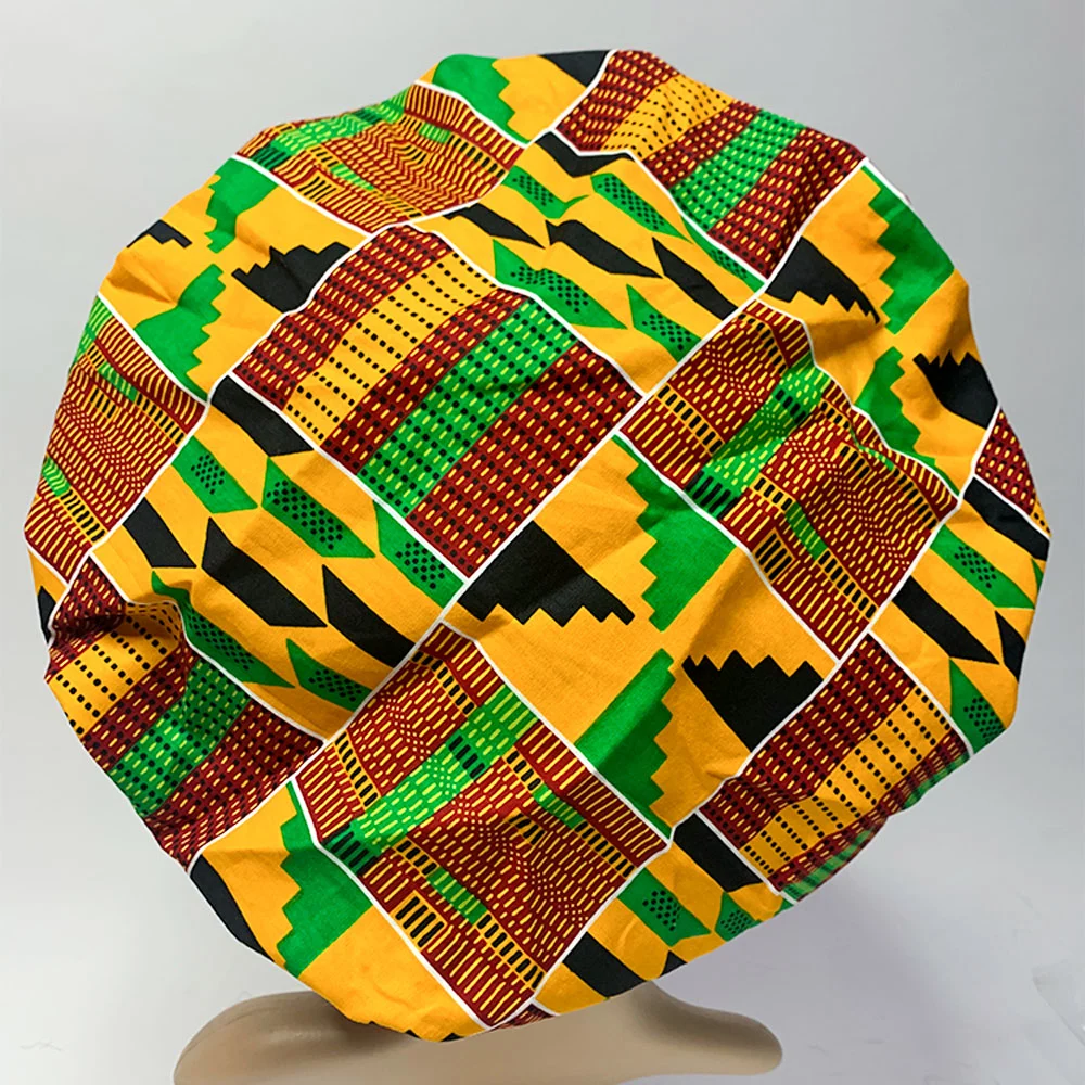 Vendre à chaud de style traditionnel africain Handwrap Ankara Fashion femmes bonnets d'impression