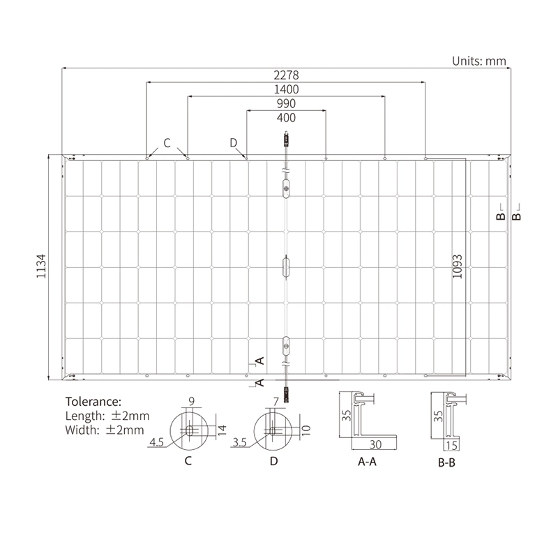 Solar Panel Carport 600W Half Cut 120 Cells High Power High Efficiency Space Saving