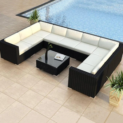 Outdoor Rattan Combination Living Room Rattan Outdoor Rattan Sofa