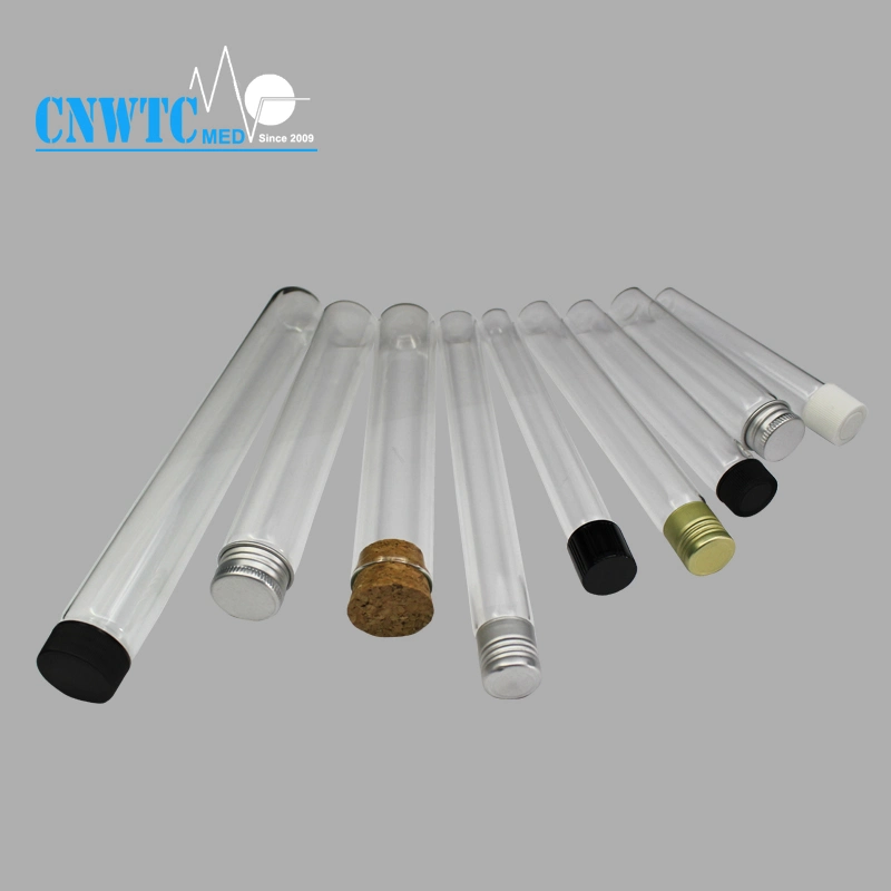 CE ISO Certificated Manufacturer High quality/High cost performance  Lab Glassware Borosilicate Glass Test Tube with Aluminum Cap