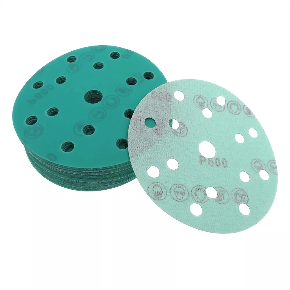 6holes 8 Holes 320 Grit 4inch Alumina Oxide Velcro Disc