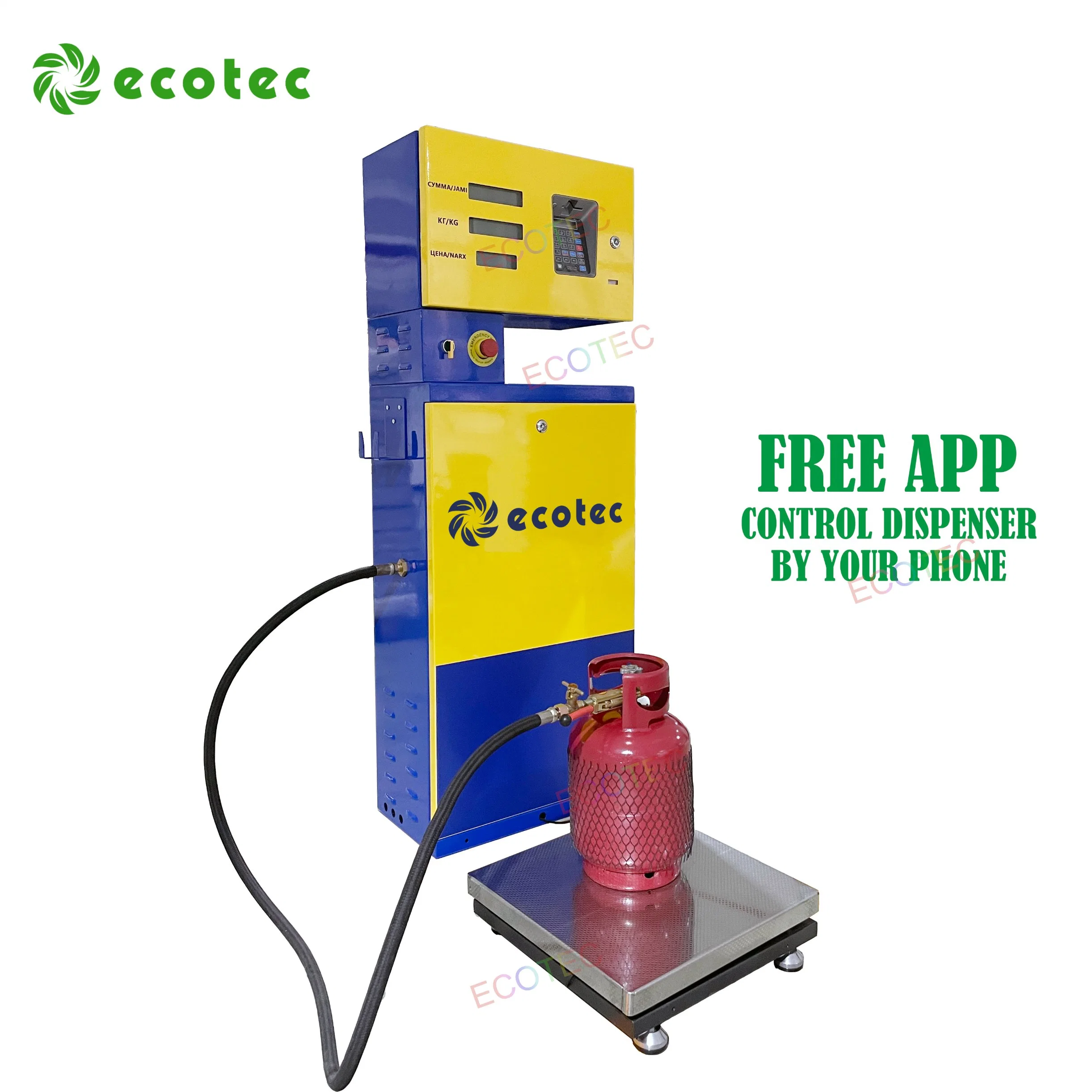 Весы для заправки СНГ диспенсером станции EcoTec с функцией APP