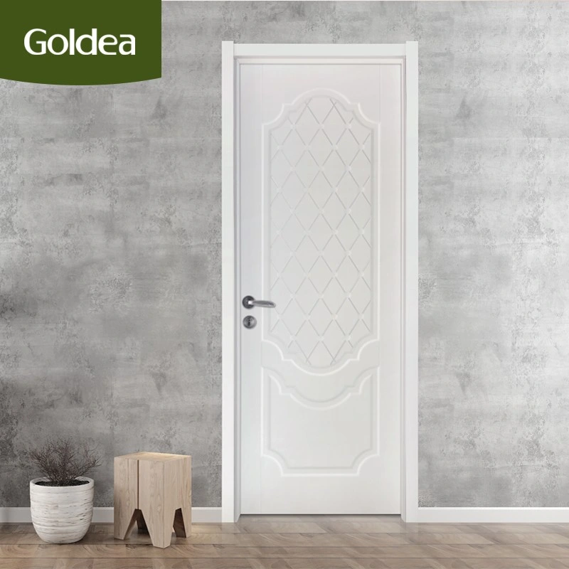 Composite Exterior Entry Simple Veneer Door Fire Rated Wood Door White Wood Interior Doors Design for Home