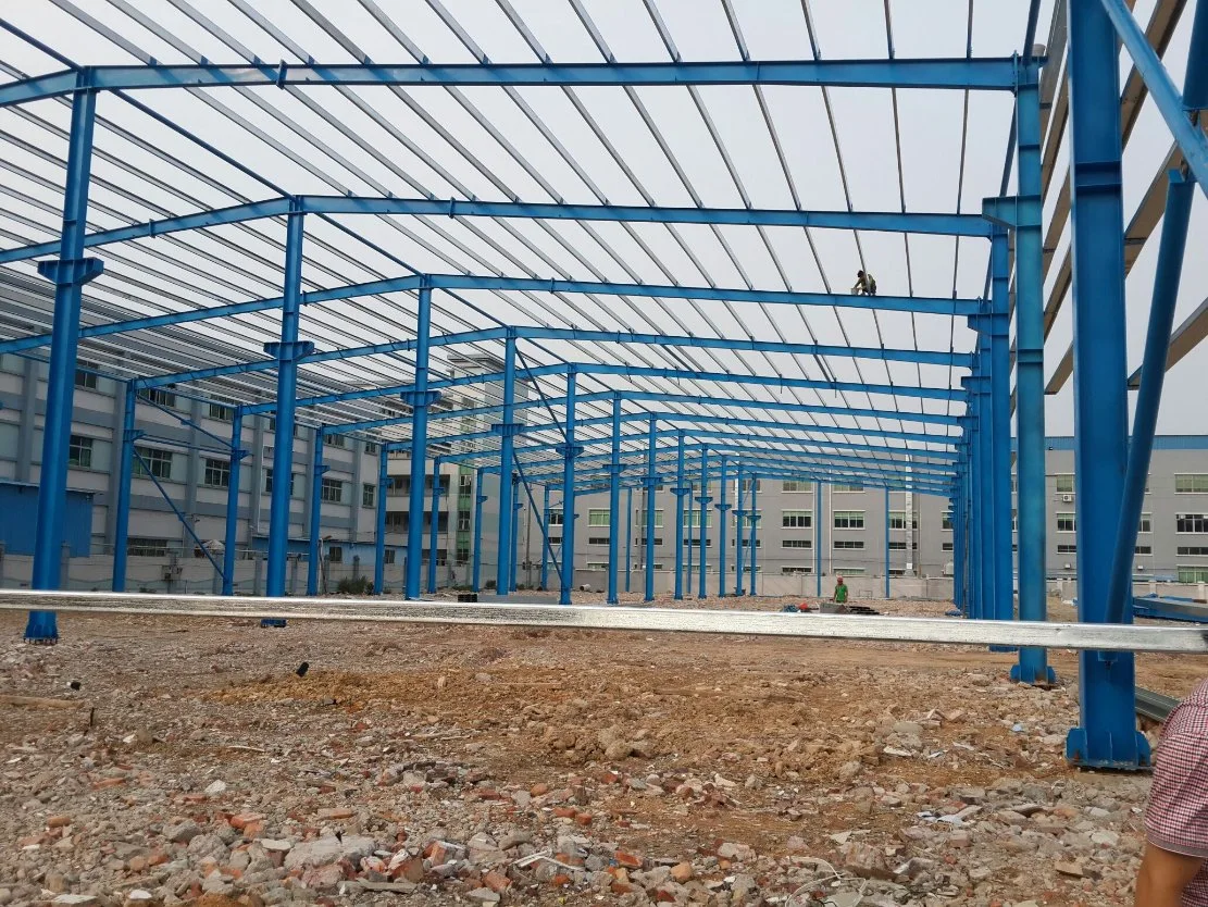 Fabric Large Span Prefabricated Steel Structure Warehouse Building