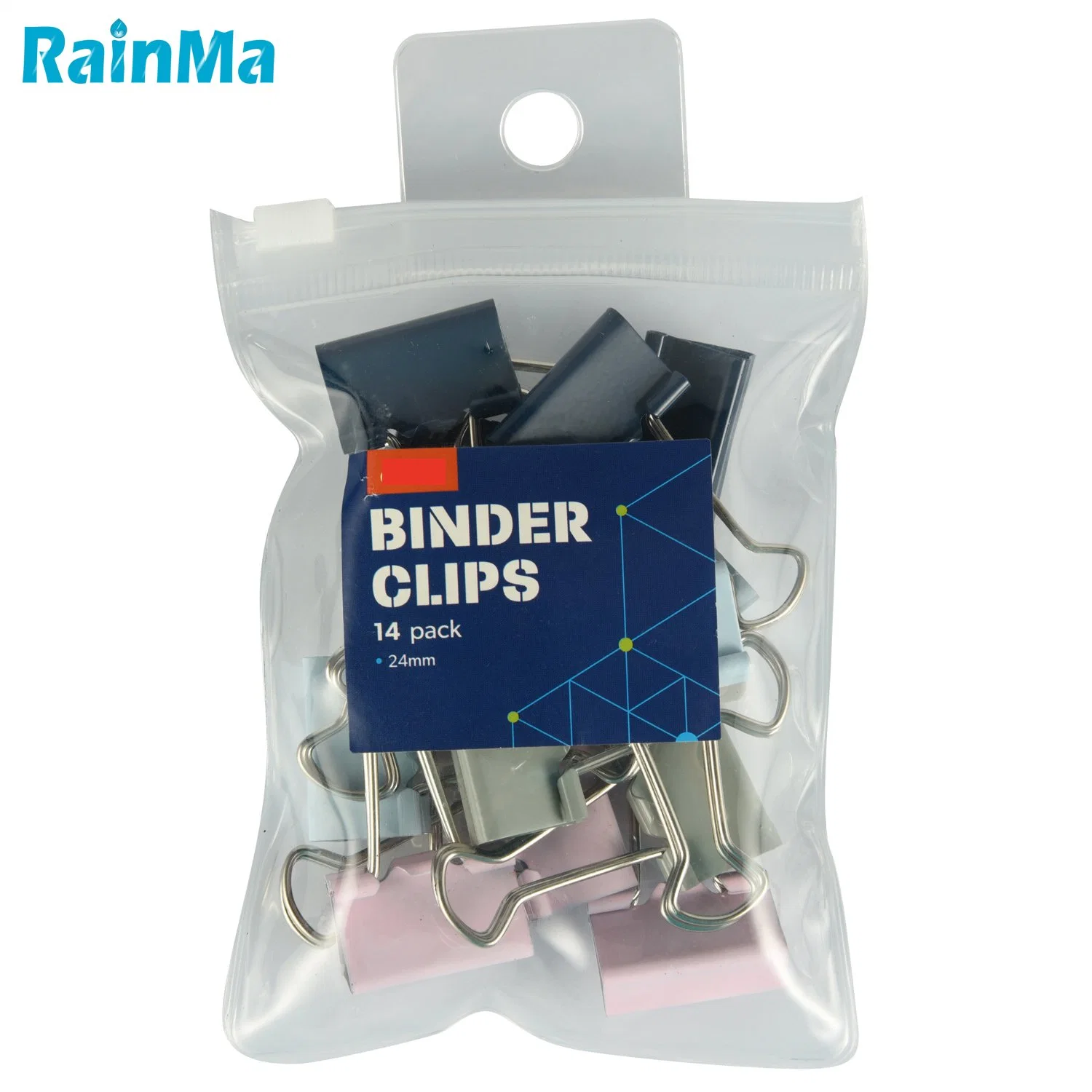 OEM Wholesale High Quality Fashion Binder Color Mixed Metal Dovetail Clip