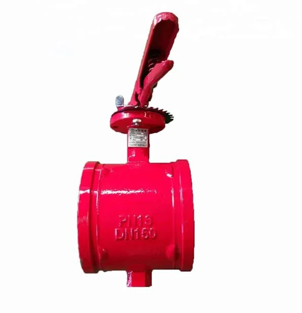 Pn16/Pn20 Ductile Iron Grooved Butterfly Valve