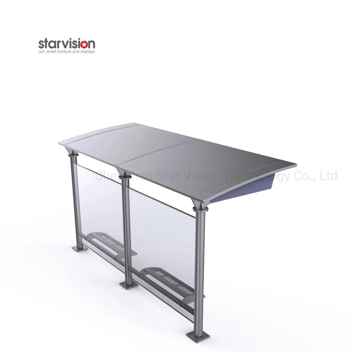 Ooh Furniture Simple Design Steel Custom Advertising Bus Stop