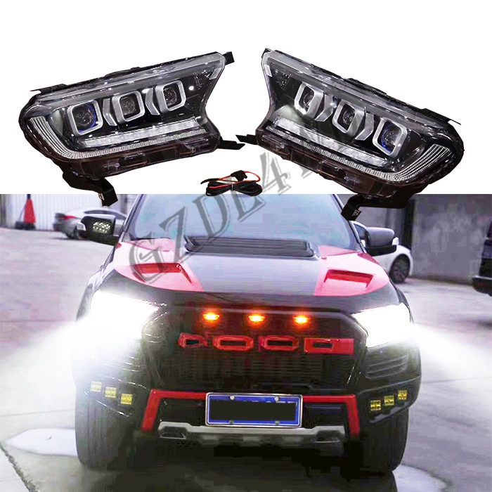 LED Front Car Parts Headlight for Ford Ranger T7 2015+