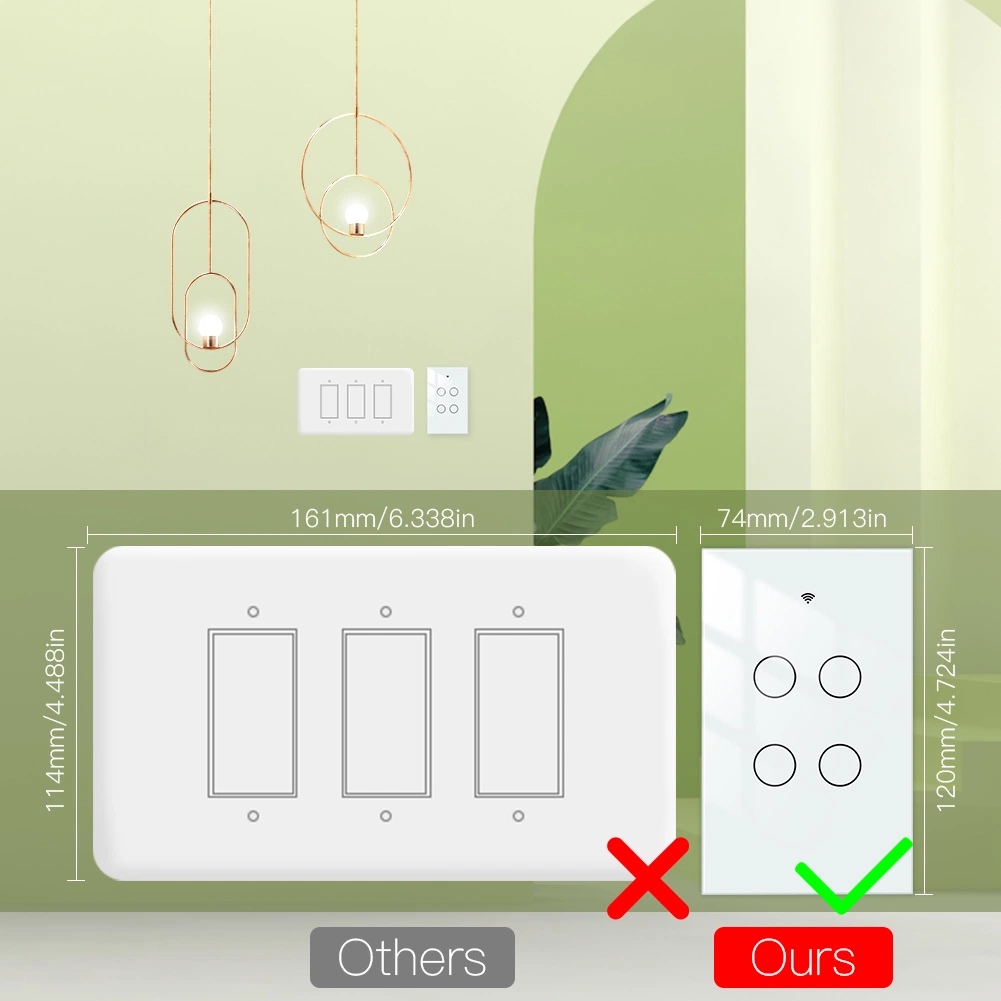 Smart Switch WiFi Tuya Wireless Remote Control Smart Home Automation System-Moes