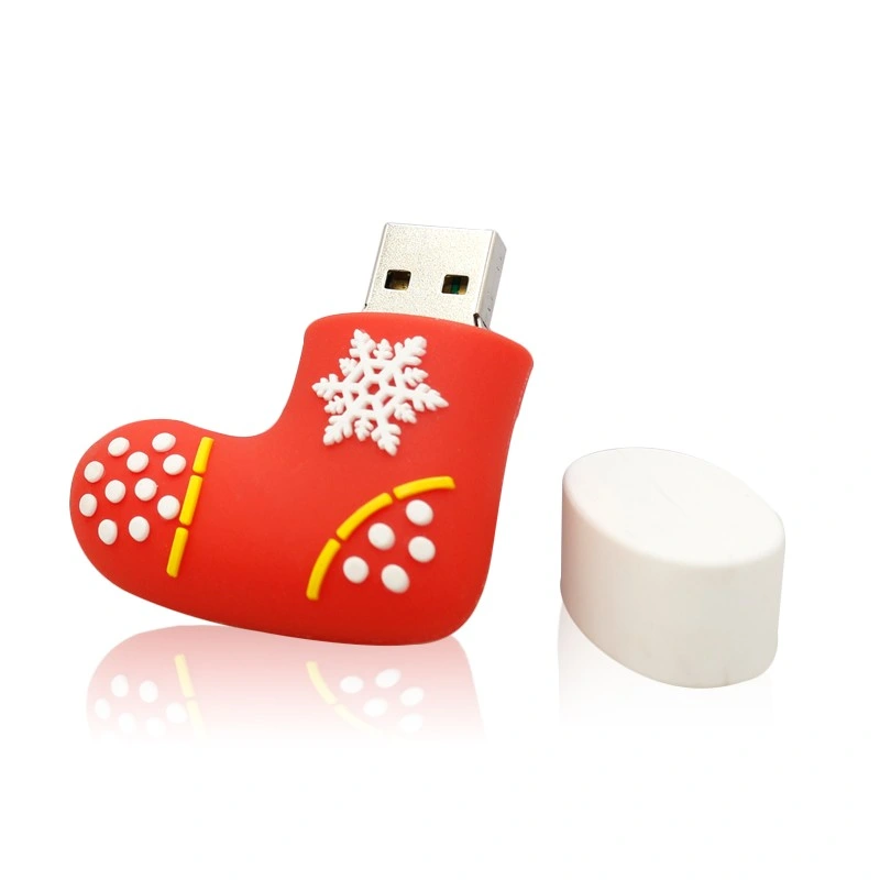 عيد الميلاد حذاء الذاكرة 2 جيجا بايت فلاش Stick Sockes USB Pen Drive