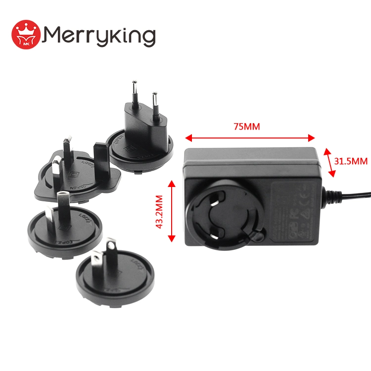 5V 4A 9V 3A 12V 2A 36V 1A saída plugues intercambiáveis Us UE UK Au Pino Adaptador de Energia