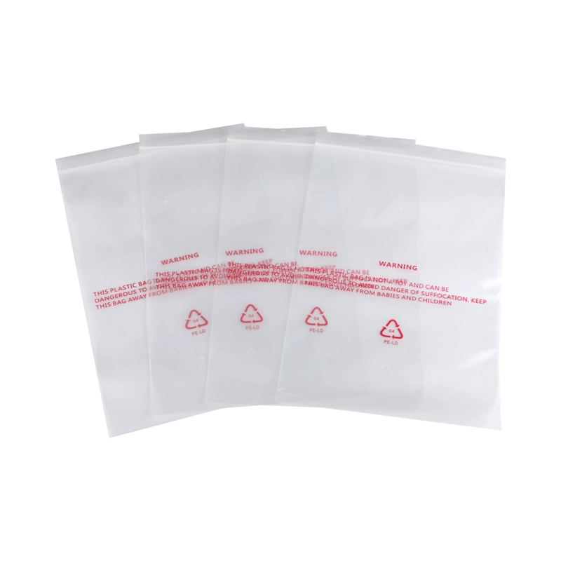 LDPE Transparent Plastic Ziplock for Flour Bean Packing