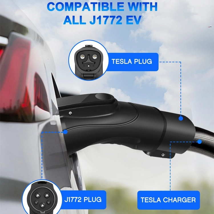 L'adaptateur de prise de connecteur de charge de véhicule électrique personnalisé des États-Unis Au type 2 Tesla véhicule électrique au type 2 MODÈLE 3 Y S X