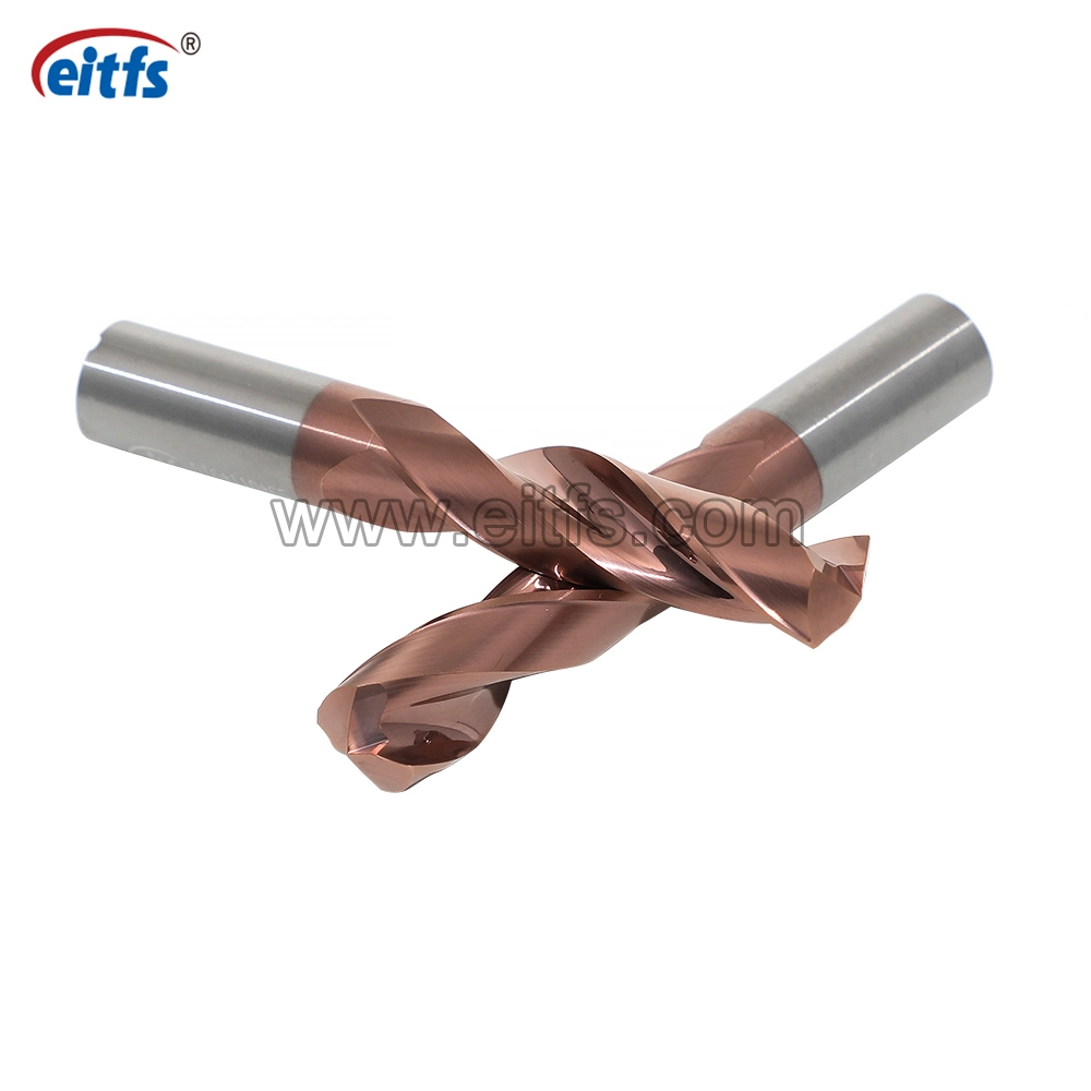 Multi Functional Solid Carbide 2 Flute Coated Twist Drill with Inner Coolant