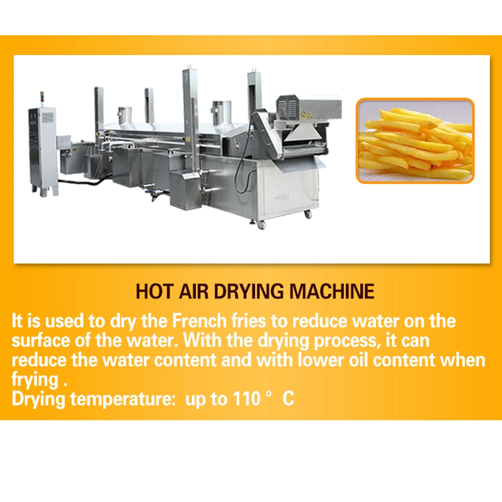 TCA Fully Automatic Steam Peeling Hydro Cutting Large Scale Frozen French Fries Making Machine Line