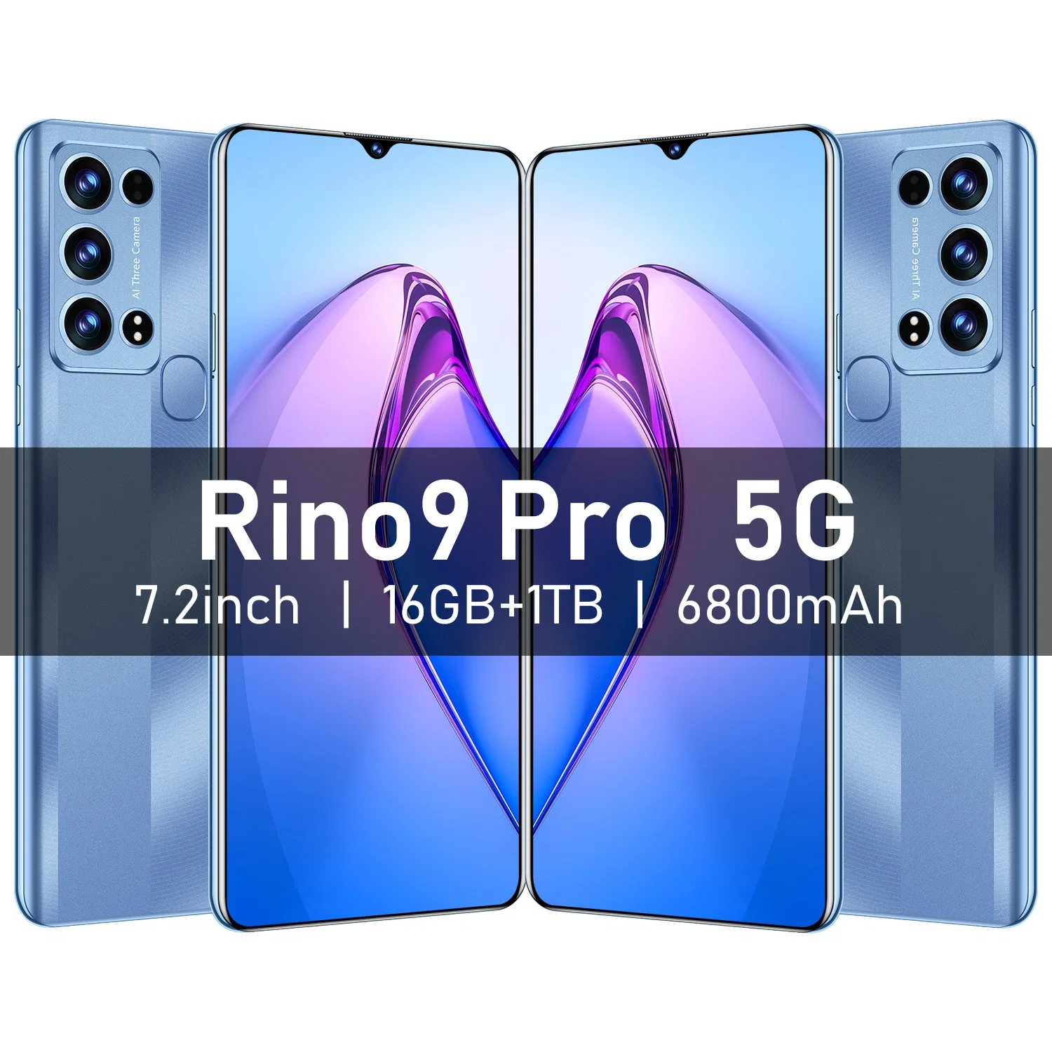 Новый смартфон Rino9 PRO 5g 3 ГБ+64 ГБ 1 тб 7.2" OEM/ODM Android Мобильный телефон