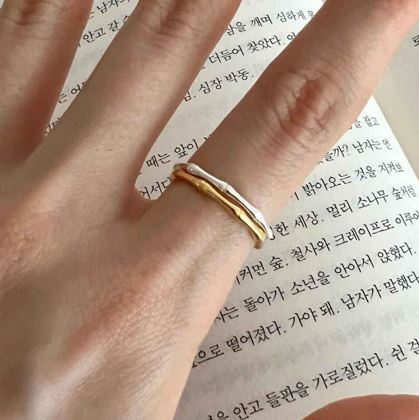 Korean Version Zubehör 925 Sterling Silber Ring Schmuck Temperament Einstellbar