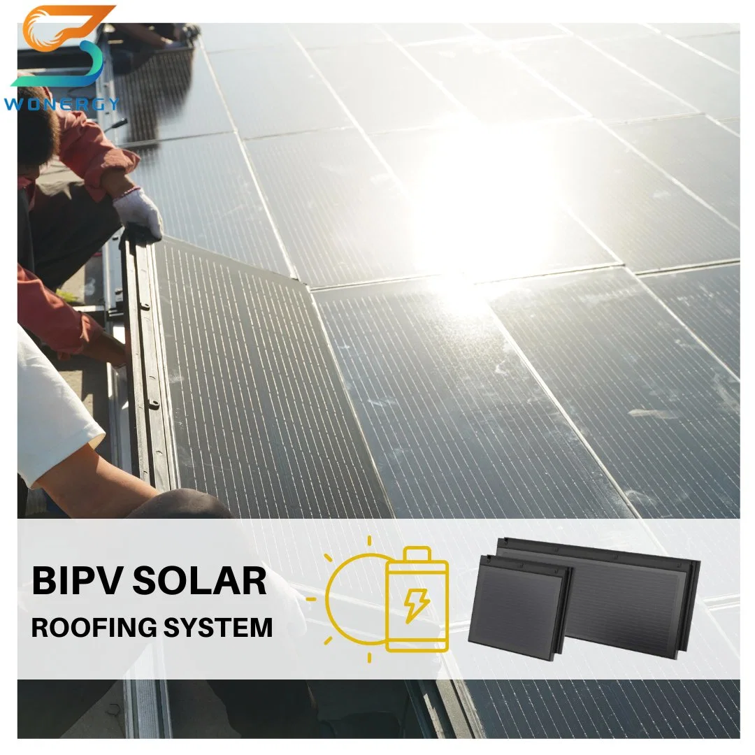 10kw Residential Solar Panel off-Grid System 2-in-1 Photovoltaic Solar Roof Tile