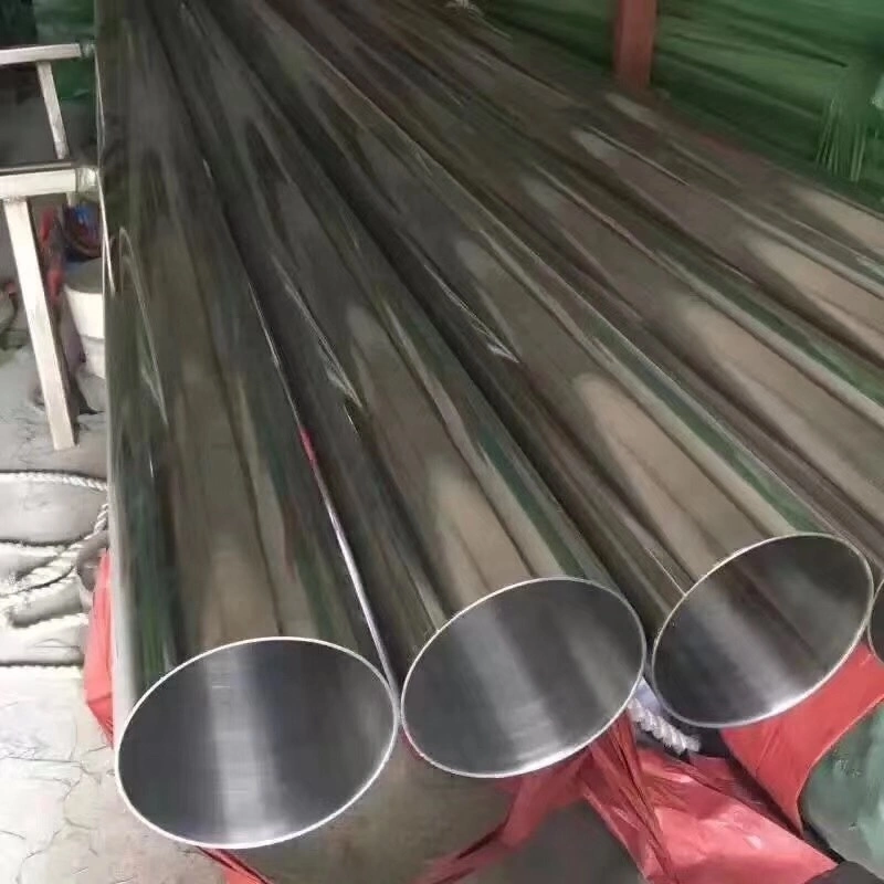 Round Stainless Steel Pipe ASTM A270 A554 SS304 316L 316 310S 440 1.4301 321 904L 201 Square Pipe Inox Ss Seamless Tube