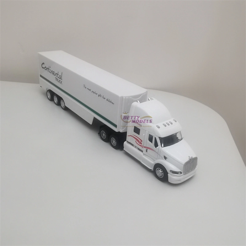 2024 Plastic Container Truck Scale Model Toy with Custom Paint and Logo