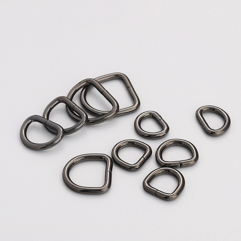 Manufacturer Custom Alloy Buckles Clasp D Rings Handbag Accessories Bag Straps Metal Buckle D Ring