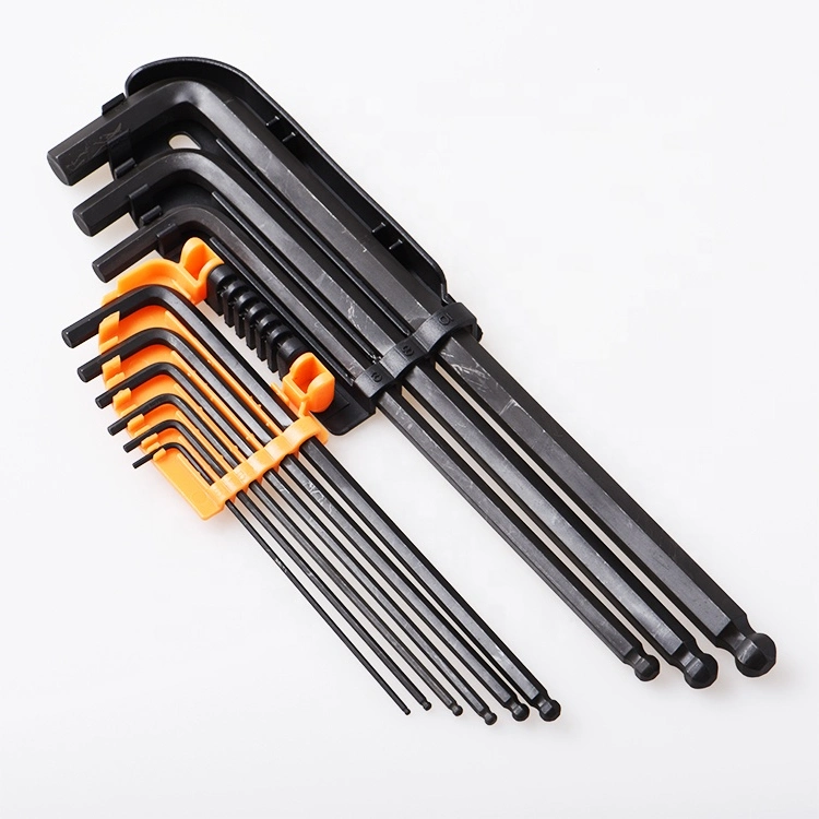 China Supplier Alloy Steel T-Handle Hex Wrench Cross Key Tool Set 9PCS