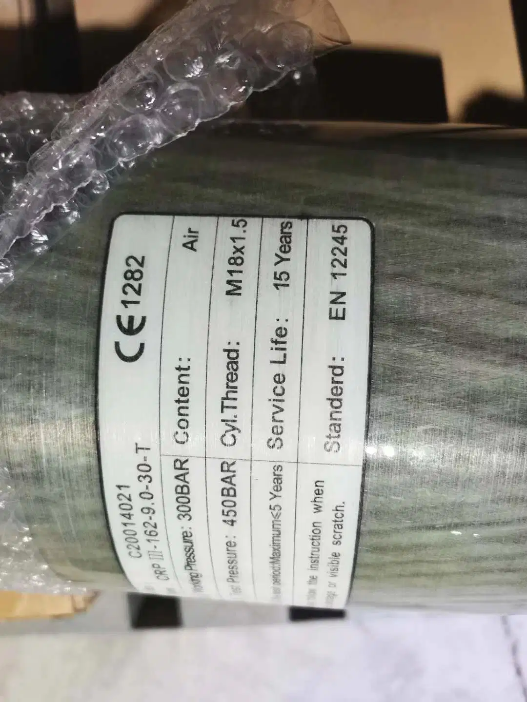 Hq Carbon Fiber Composite Cylinder Aluminum Alloy Liner