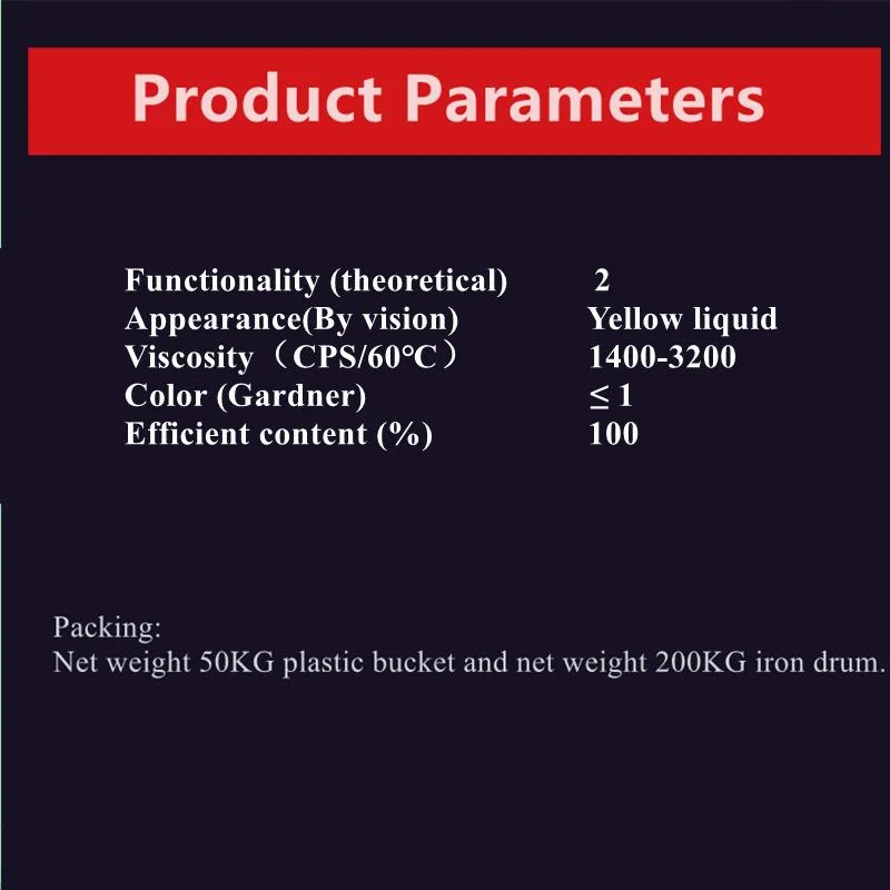 L'époxy résine polymère acrylate de séchage UV pour des meubles en bois-de-chaussée de la peinture de débit