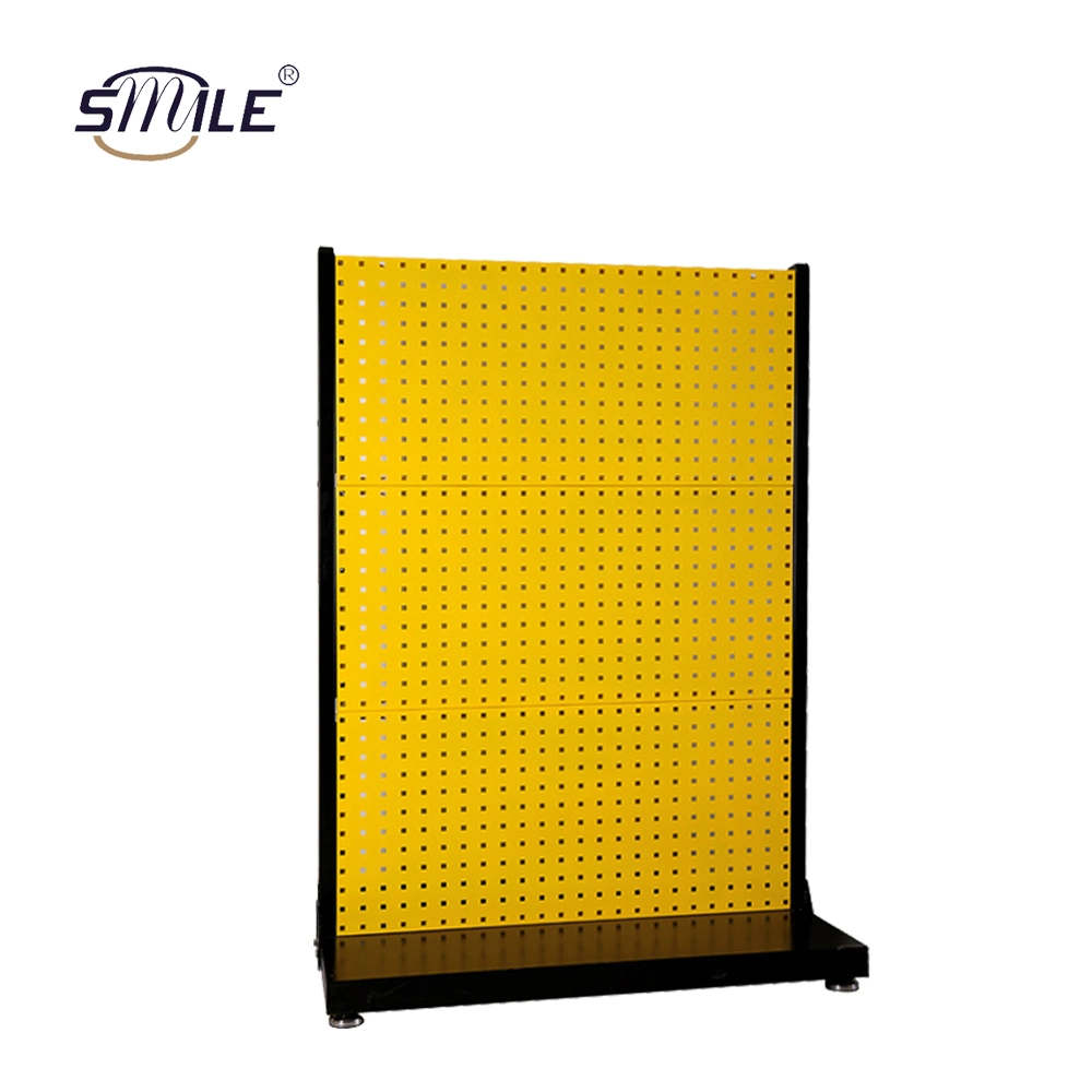 Smile Steel Metal Peg Board organisateur des jeux Présentoir étagère avec crochets noir blanc rouge Le contrôle de l'outil de montage mural présentoir