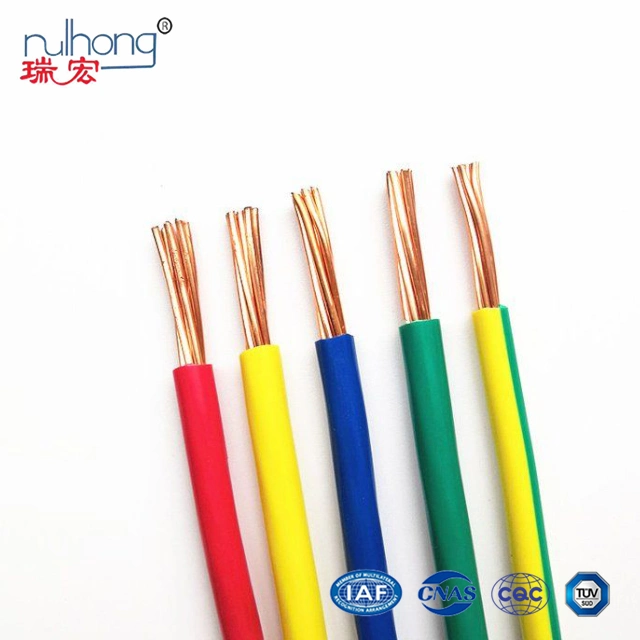 25mm de núcleo de cobre aislados con PVC Unsheathed Cable Eléctrico BV