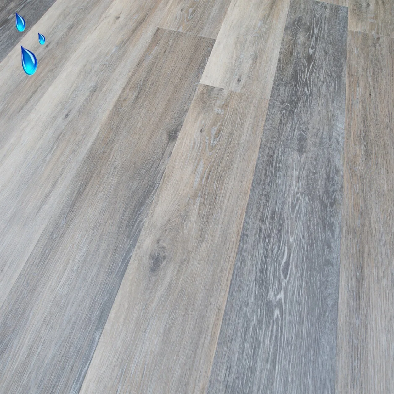 Suelos de baldosas de vinilo antideslizante Lvt 2mm Material de construcción