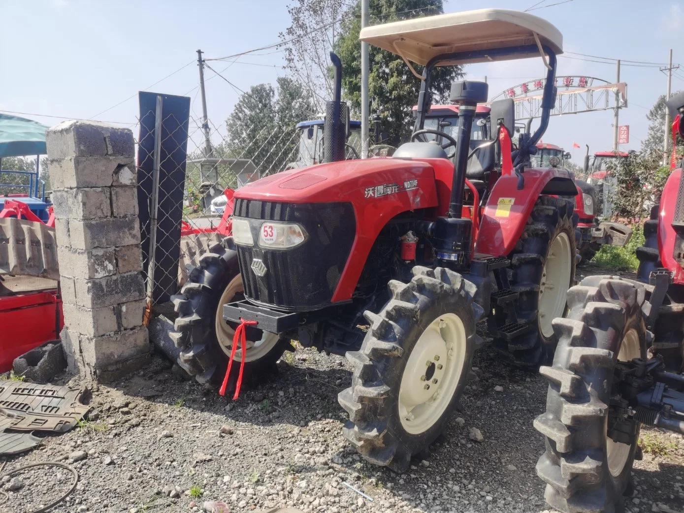 DB tractor usado Olydragon 704 70hp 4WD nuevos tractores China compacta / tractor de frutas Granja Maquinaria para la venta buena calidad