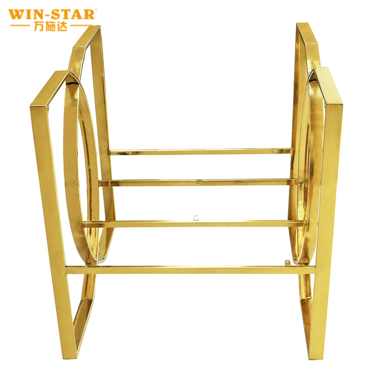 Windar Noble elegante silla de oro reposabrazos estructura estable base de sofá Soporte