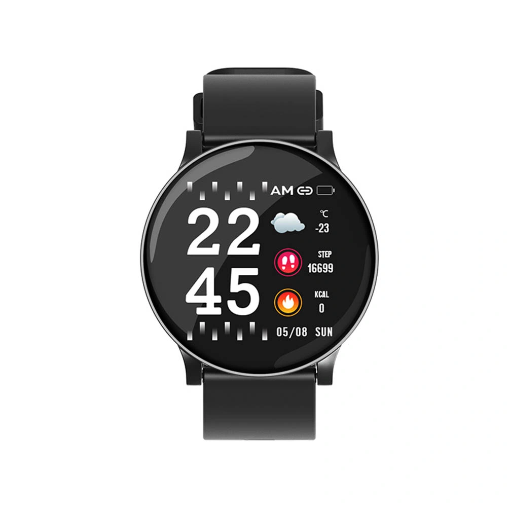 W8 Round Smartwatch Temperature Blood Oxygen Heart Rate Sport Watch