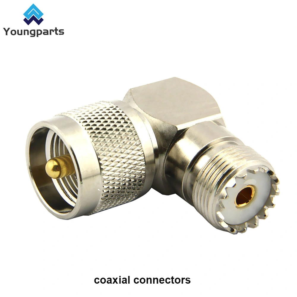 Youngparts CNC Machined Stainless Part Coaxial Cable Connectors Coaxial Cable Extension Adapter Couplers