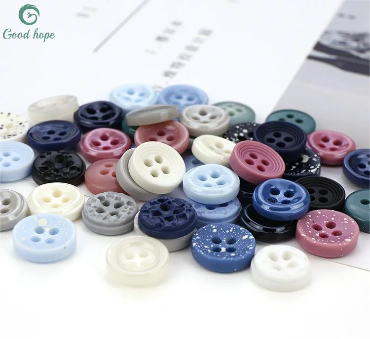 Hot Sell High Quality Design Plastic 4 Holes Shirt Button for Clothing with Logo