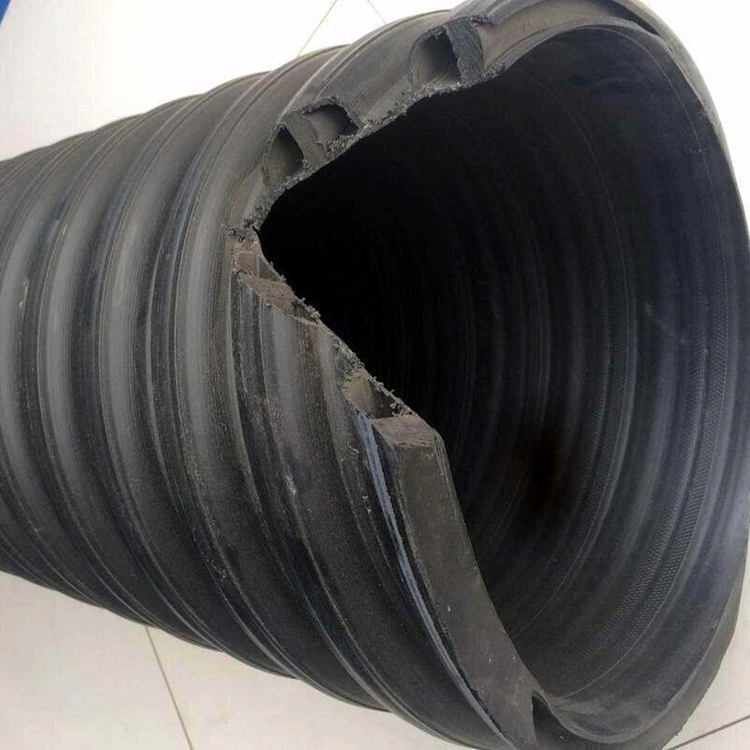 DN800 Tubo Flexible de HDPE reforzado Krah tubo corrugado