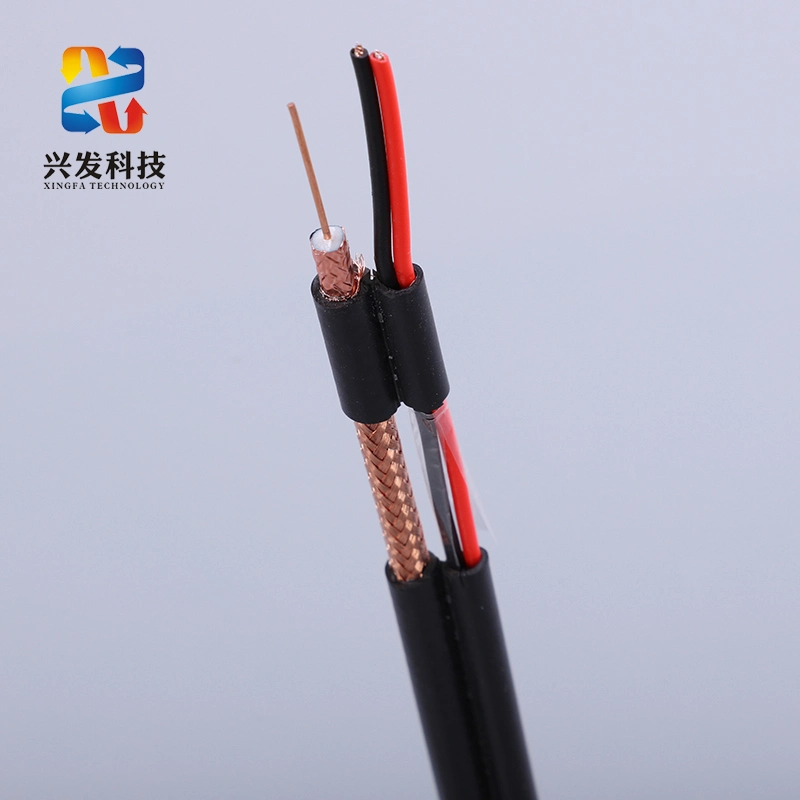 Сиамских высокого качества на заводе питания 75Ом коаксиальный кабель кабель камеры CCTV кабель RG59 кабель связи с кабелем питания для изготовителей оборудования
