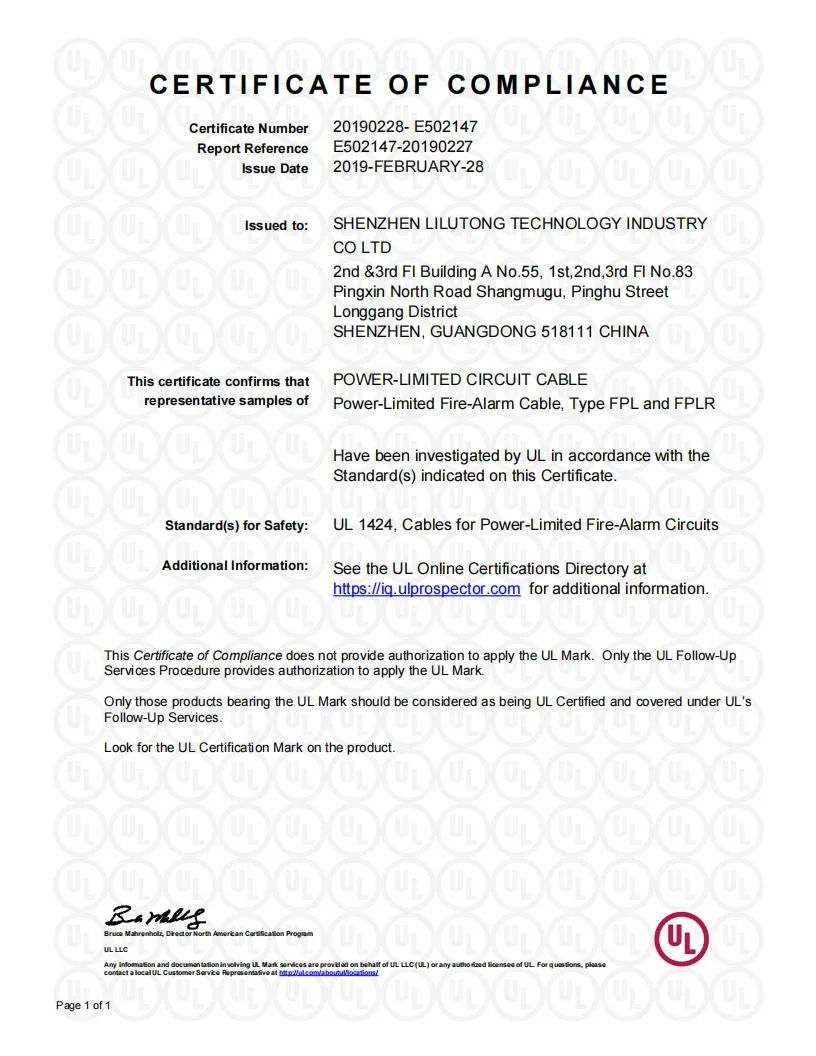 Fire Alarm 16 AWG 2 Cond. Shielded Suitable for Fire Protective Signaling Circuits, Smoke Detectors, Voice Communications, Audio Control and Initiating Circuits