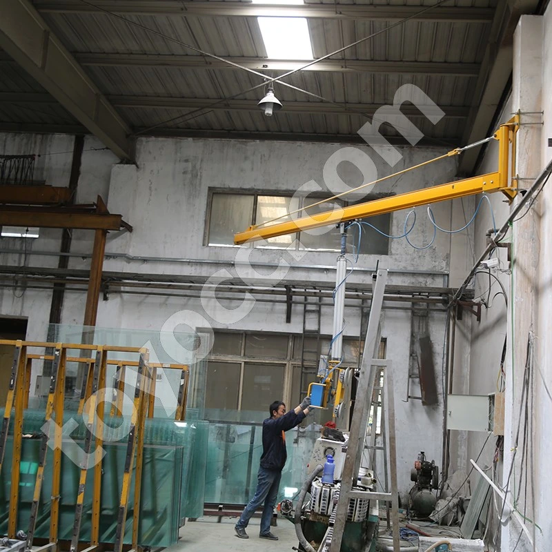 Cantilever Crane Vacuum Glass Lifter for Insulating Glass Hollow Glass Double Glazing Loading