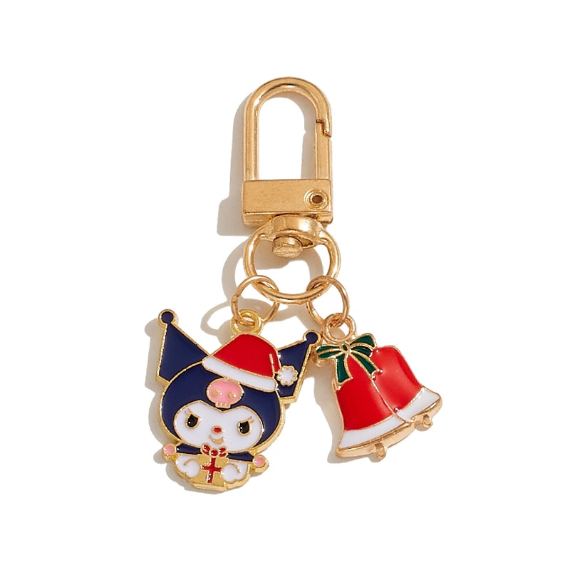 Christmas Bell Keychain Pendant Cartoon Melody Kt Cat Accessories Key Ring